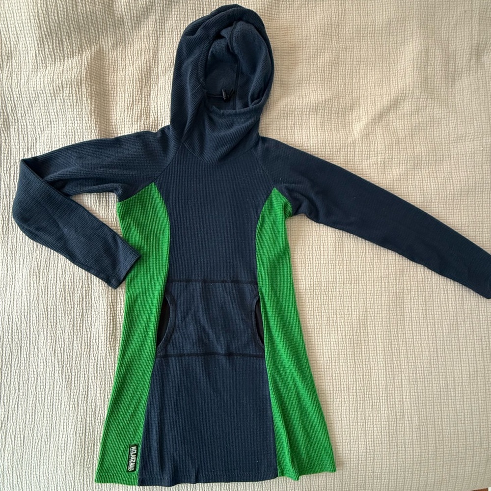 Melanzana Blue and Green Hoodie Dress